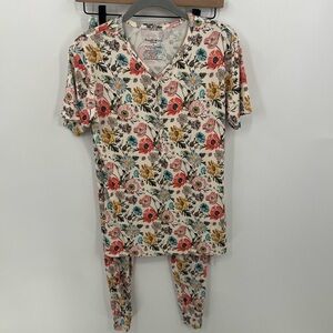 Bundle of Joy bamboo floral pajama set